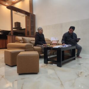 Sofa góc trái bọc da mã S15010