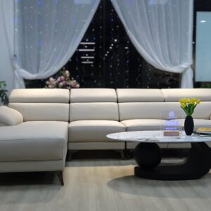 Sofa góc phải bọc da Ultra Microfiber mã S032706