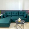 Sofa góc phải vải màu xanh sẫm mã S180104