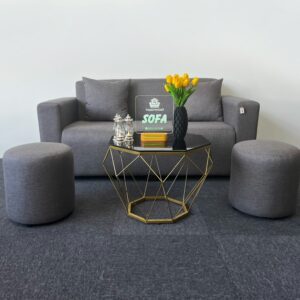 Sofa văng vải giá rẻ màu xám