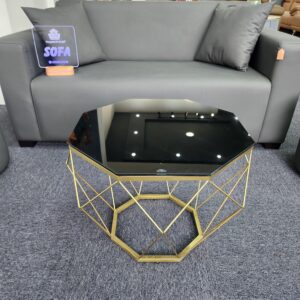 Bàn trà - Bàn sofa kim cương mặt kính BKC112