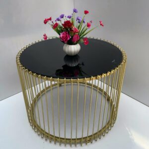 Bàn trà - Bàn sofa tròn mặt kính B0205