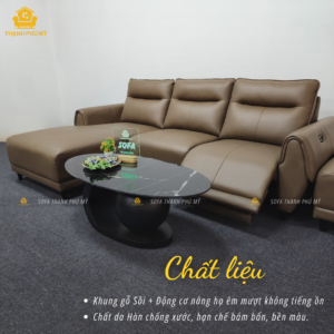 Sofa chỉnh điện da chống trầy mã S2501