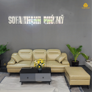 Sofa Văng 3 Chỗ Ngồi Tựa Gật Gù Màu Rêu Phủ Bóng Hiện Đại