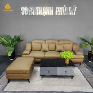 Sofa Văng 3 Chỗ Ngồi Tựa Gật Gù Màu Rêu Sẫm Hiện Đại